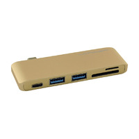 USB LC Power LC-HUB-C-MULTI-2G USB Type C HUB 2xUSB3.0 ,1x Type C-charging port, 1x card reader 