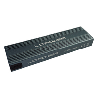 HDD SSD Rack LC Power LC-M2-C-MULTI-3  NVME / Sata M2 Enclosure for M.2 SSD  USB3.2 Gen.2x1 Type C Antracit