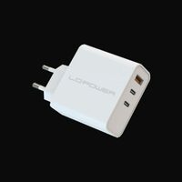 Adapter LC Power LC-GAN-65  USB GaN Technology charger 2xUSB-C, 1xUSB-A 