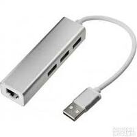 USB LINKOM HUB USB3.0 - 3xUSB3.0 + LAN RJ45port Siva (Linkom269)