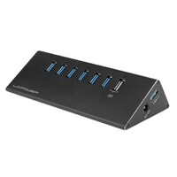 USB LC Power LC-HUB-ALU-2B-7 HUB 6+1port USB3.0 Aluminium