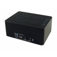 HDD DOCKING LC-DOCK-U3-CR USB3.0 2x HDD/SSD Cardreader + 1x USB3.0 HUB Black