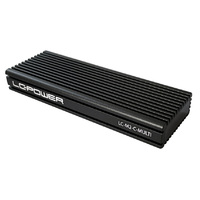 HDD SSD Rack LC Power LC-M2-C-MULTI  NVME Enclosure for M.2 SSD  USB3.2 Gen.2x1 Type C Black