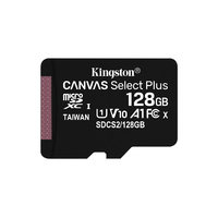 MC MicroSDXC Kingston 128GB CANVAS Select Plus 100R SDCS2/128G + Adapter