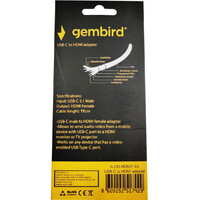 Adapter Gembird Type-C na HDMI A-CM-HDMIF-03 adapter-kabl 11cm