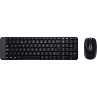 Tast+Mis USB Wireless Logitech MK220 US Cordless Black