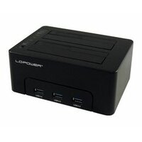 HDD DOCKING LC-DOCK-U3-HUB USB3.0 2x HDD/SSD + 3x USB3.0 HUB Black