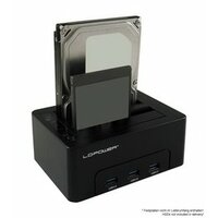 HDD DOCKING LC-DOCK-U3-HUB USB3.0 2x HDD/SSD + 3x USB3.0 HUB Black