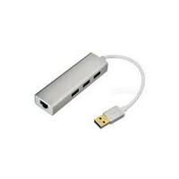 USB LINKOM HUB USB3.0 - 3xUSB3.0 + LAN RJ45port Siva (Linkom269)