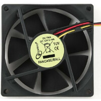 Cooler Ventilator Gembird  80x80mm FANCASE/BALL ball bearing 3-PIN