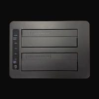 HDD DOCKING LC Power LC-DOCK-C-MULTI-HUB  USB 3.2 Gen2x1 docking station for 1x2.5" and 1x3.5" HDD/SSD cloning Black