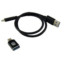 HDD SSD Rack LC Power LC-M2-C-NVME Enclosure for M.2 SSD  USB3.1 Gen.2 Type C Black