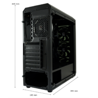 TOWER LC Power Gaming 703B-ON Quad-Luxx 2xUSB3.0/1xUSB2.0 Black
