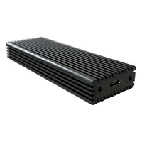 HDD SSD Rack LC Power LC-M2-C-MULTI  NVME Enclosure for M.2 SSD  USB3.2 Gen.2x1 Type C Black