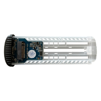 HDD SSD Rack LC Power LC-M2-C-NVME-2  Enclosure for NVMe M.2 SSD  USB3.2 Gen.2x1 Type C Black