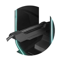 USB LC Power LC-HUB-HEAD-BUNGEE USB3.0 hub with headphone holder & mouse bungee, RGB lighting