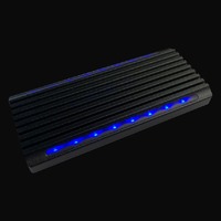 HDD SSD Rack LC Power LC-M2-C-NVME-4  Enclosure for NVMe M.2 SSD  USB-C (USB3.2 Gen.2x1) Usb Type-C Black