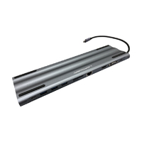 USB LC Power LC-HUB-C-MULTI-8  USB Type C HUB  RJ45& HDMI  Antracite/Black