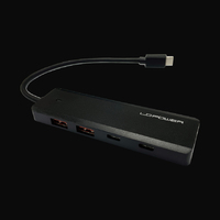 USB LC Power LC-HUB-U3-4-C HUB 4port USB3.2 Gen2x1 Type-c Black