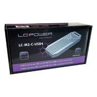 HDD SSD Rack LC Power LC-M2-C-USB4  Enclosure for M.2 SSD USB4 Gen3.2