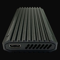 HDD SSD Rack LC Power LC-M2-C-NVME-4  Enclosure for NVMe M.2 SSD  USB-C (USB3.2 Gen.2x1) Usb Type-C Black