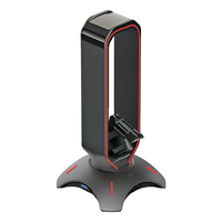 USB LC Power LC-HUB-HEAD-BUNGEE USB3.0 hub with headphone holder & mouse bungee, RGB lighting